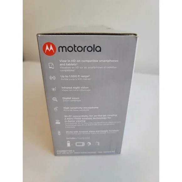 Motorola 4.3 WiFi Video Home Monitor‎ Two Camera Set